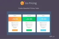 Go Pricing GPL – WordPress Responsive Pricing Tables