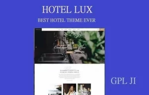Hotel Lux Theme – Resort & Hotel WordPress Theme | No.