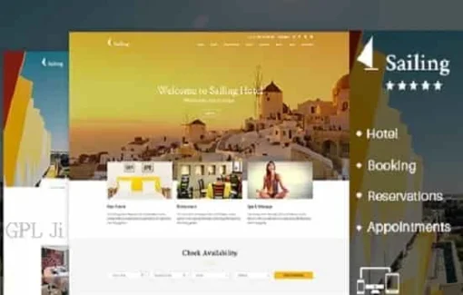 Sailing Hotel WordPress Theme