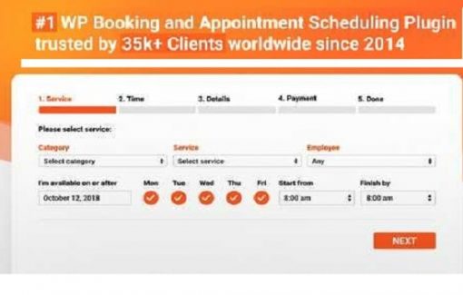 Bookly PRO GPL – Appointment Booking & Scheduling Software System