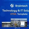 Braintech Theme GPL – Technology & IT Solutions WordPress Websites