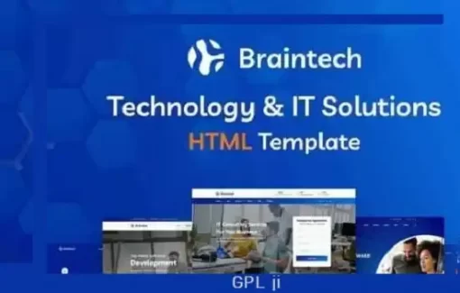 Braintech Theme GPL – Technology & IT Solutions WordPress Websites