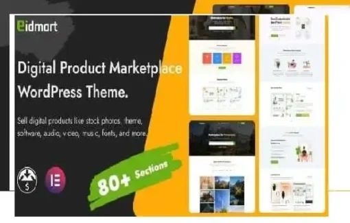 Eidmart Theme GPL – Digital Marketplace WordPress Theme