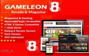 Gameleon Theme GPL – WordPress Arcade Theme & News Magazine