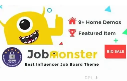 Jobmonster Pro Theme GPL – Job Board WordPress Theme