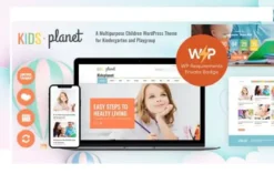 Kids Planet Theme GPL – A Multipurpose Children WP Theme for Kindergarten and Playgroup