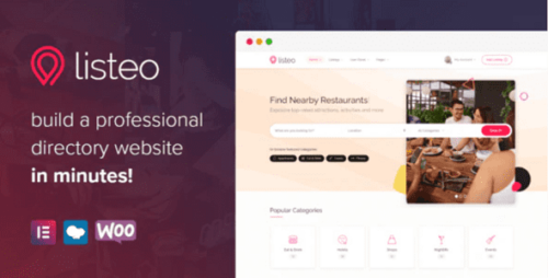 Listeo Theme GPL v1.9.94 – Directory & Listings With Booking – WordPress Theme
