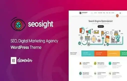 Seosight Theme GPL – SEO, Digital Marketing Agency Website with SHOP