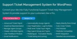 Support Ticket Management System GPL – WordPress Plugin