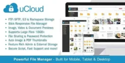 uCloud GPL – File Hosting Script – Securely Manage, Preview & Share Your Files