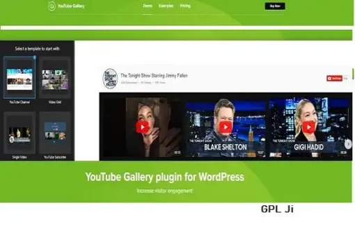 YouTube Plugin GPL – WordPress YouTube Gallery Plugin