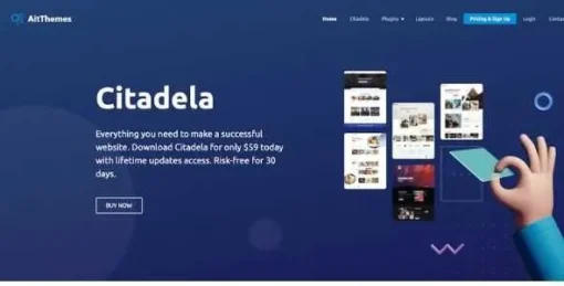Citadela Theme GPL – WordPress Blocks and Elementor-Based Ultimate Theme