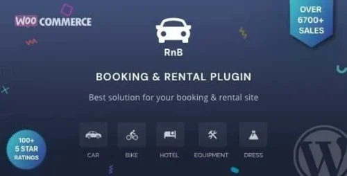 RnB GPL v18.0.3 – WooCommerce Booking & Rental Plugin