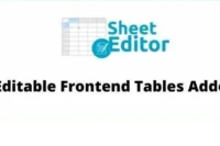 WP Sheet Editor Editable Frontend Tables Addon GPL