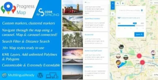 Progress Map WordPress Plugin GPL