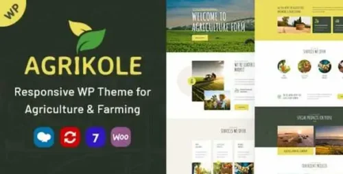 Agrikole Theme GPL v1.24 – Responsive WordPress Theme for Agriculture & Farming