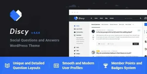 Discy Theme GPL v5.7.4 – Social Questions and Answers WordPress Theme