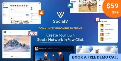 SocialV GPL v2.0.17 – Social Network and Community BuddyPress Theme