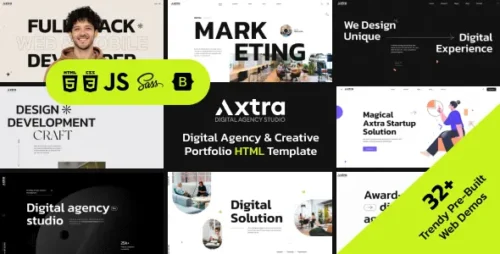 Axtra Theme GPL v2.6 – Digital Agency Creative Portfolio Theme