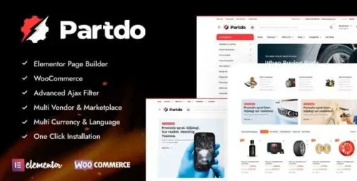 Partdo Theme GPL v1.3.0 – Auto Parts and Tools Shop WooCommerce Theme