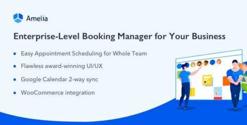 Amelia GPL v8.2.1 – Enterprise-Level Appointment Booking WordPress Plugin