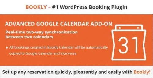 Bookly Advanced Google Calendar Addon GPL v2.7