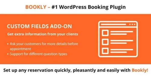 Bookly Custom Fields Add-on v4.4 Latest Version