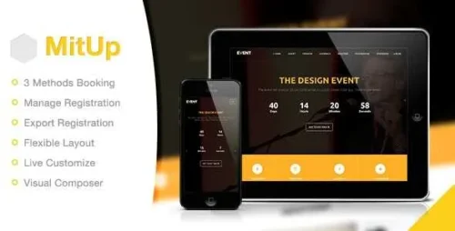 MitUp Theme GPL v1.3.2 – Event & Conference WordPress Website