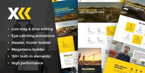 Samatex Theme GPL v4.5 – Industrial WordPress/Woocommerce Websites