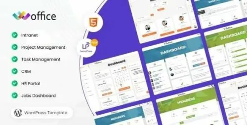 Woffice Theme GPL v5.4.23 – Intranet Extranet WordPress Websites