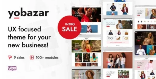 Yobazar Theme GPL v1.5.0 – Elementor WooCommerce WordPress Websites