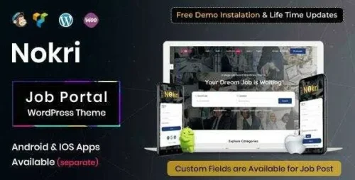 Nokri Theme GPL v1.6.4 – Job Board WordPress Theme