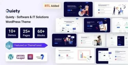 Quiety Theme GPL v6.0.0 – Software & IT Solutions WordPress Theme
