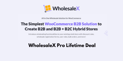 WholesaleX Pro Lifetime Deal | WooCommerce B2B Solution to Create B2B and B2B + B2C Hybrid Stores