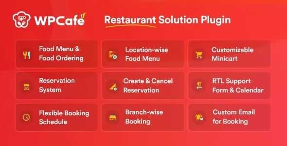 WPCafe GPL v3.0.6 – Table Reservation, Food Menu & Online Food Ordering for WooCommerce WPCafe GPL v3.0.6 – Table Reservation, Food Menu & Online Food Ordering for WooCommerce