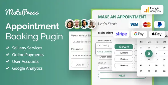 MotoPress Appointment Booking GPL v2.4.5 – WordPress Plugin MotoPress Appointment Booking GPL v2.4.5 – WordPress Plugin